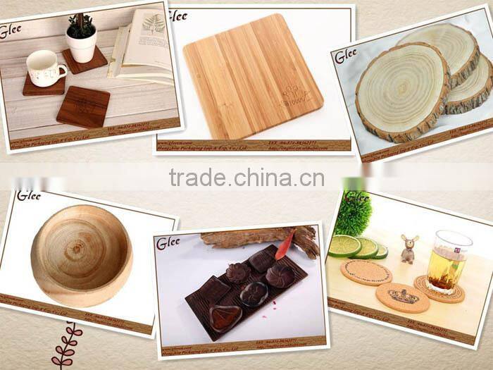 Cheap promotional wood cup mat