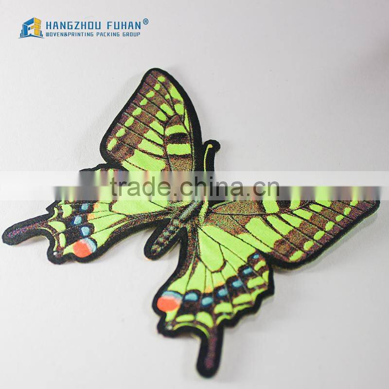 China Supplier Custom Butterfly Woven Patches