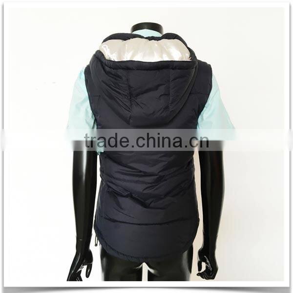 ZX OEM ODM duck down vestmens goose down vestDown Vest with Hood