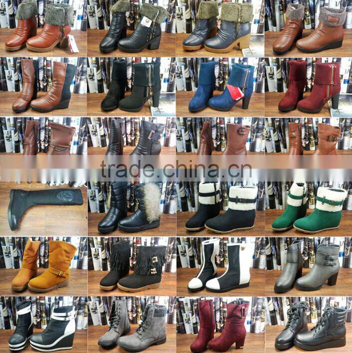 GZY heel shoes women low cut latest boots china export guanghzou factory wholesale Eur0pe and American 2017 stcok