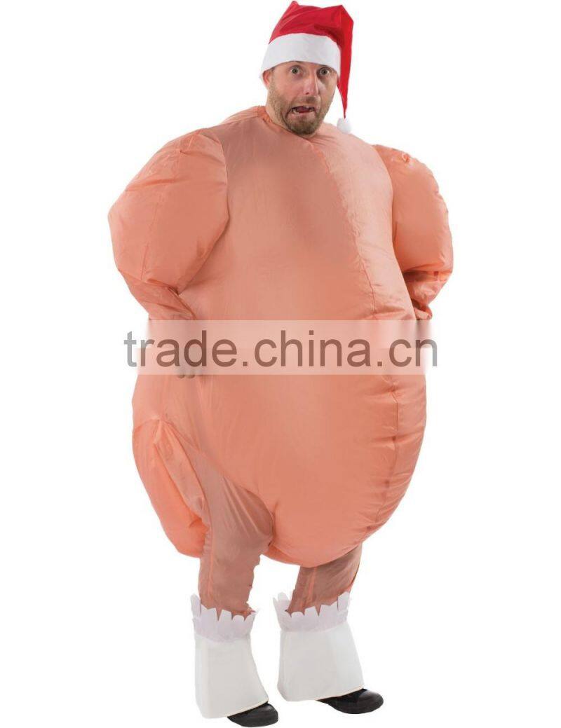 Adult Inflatable Christmas Roast Turkey Costume