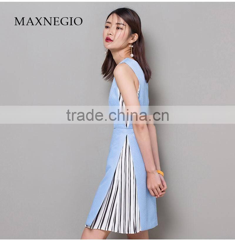 2017 New Fashion Elegant Ladies Casual Midi Dress Plus Size Women Dresses Summer