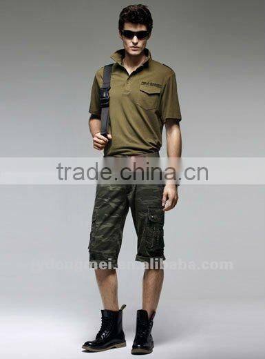 mens multi-pocket camouflage work trousers