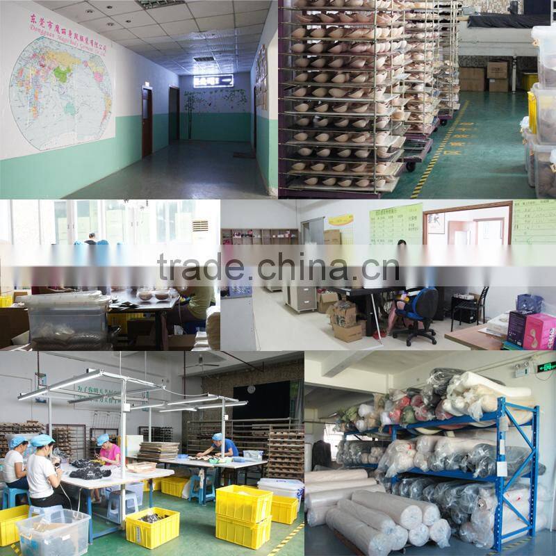 heated sexy double push up silicone bra