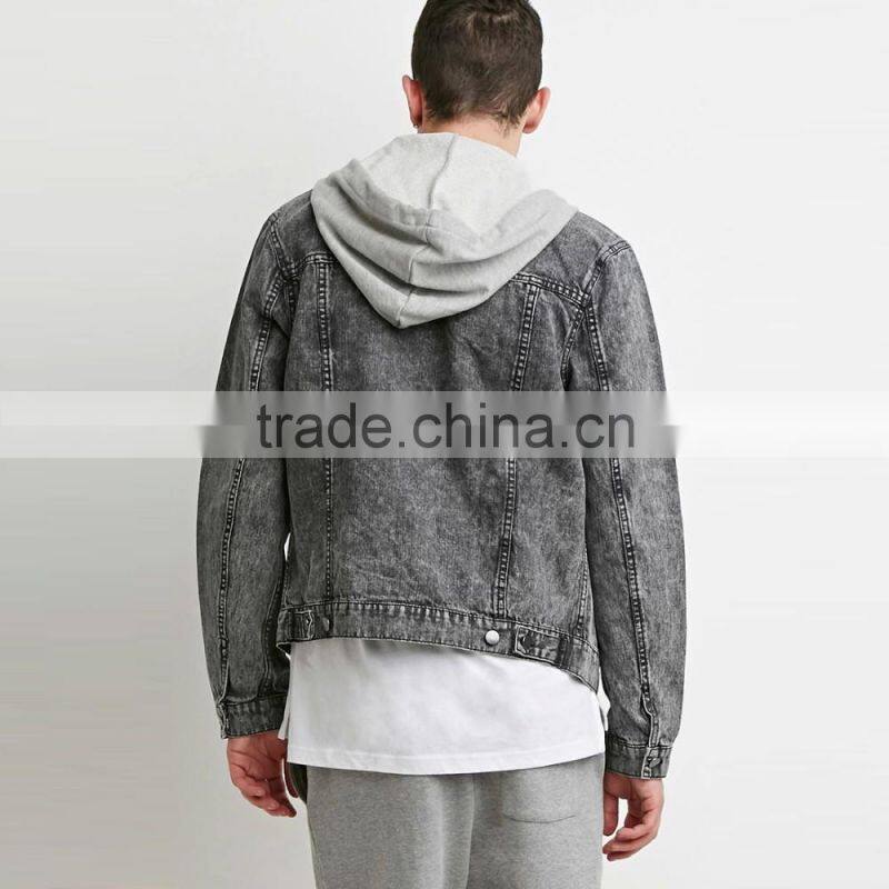 best price men jean denim jacket hoodies wholesale suppliers