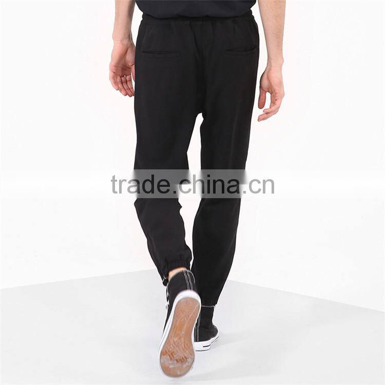 Stylish cheap trouser 100%cotton custom blank jogger pants
