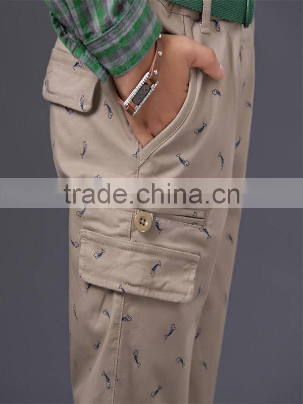 boys fashion trousers boys casual trousers 100% cotton kids trousers