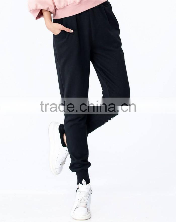 Top quality hot sale fashion cheap black slim fit sweatpants