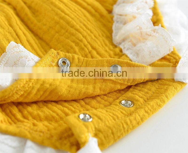 Plain weave cotton bloomer lace frontals ruffle diaper cover newborn to 24 month baby wear