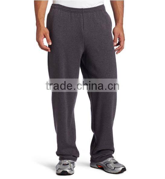 OEM bulking buy open bottom polyester/cotton yarn men jogger pants with pocket