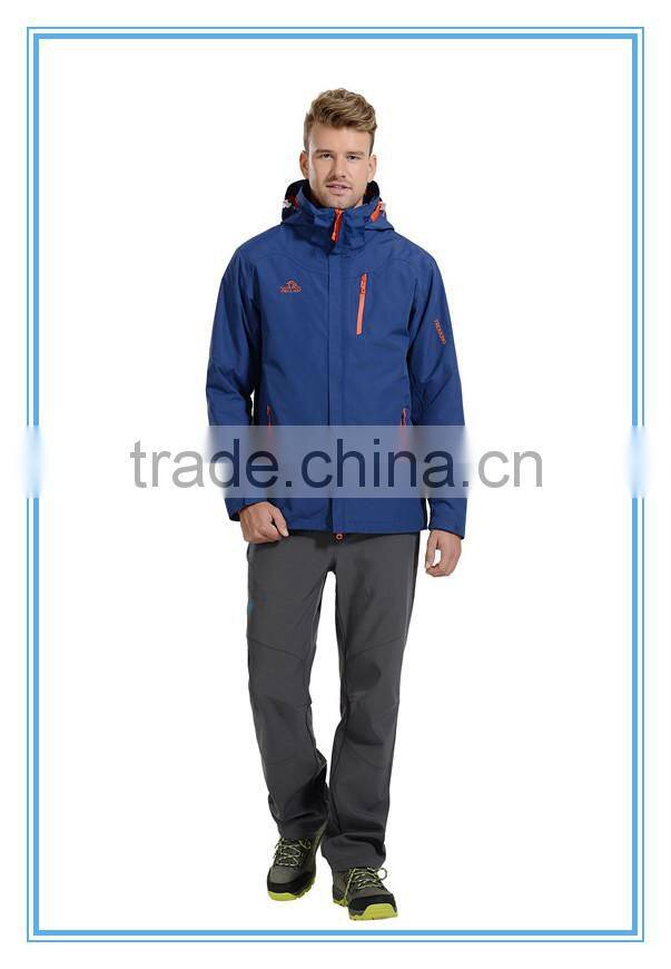 3 in 1 OEM/ODM Fashion Design Waterproof And Windproof Outdoor Jackets For Mens