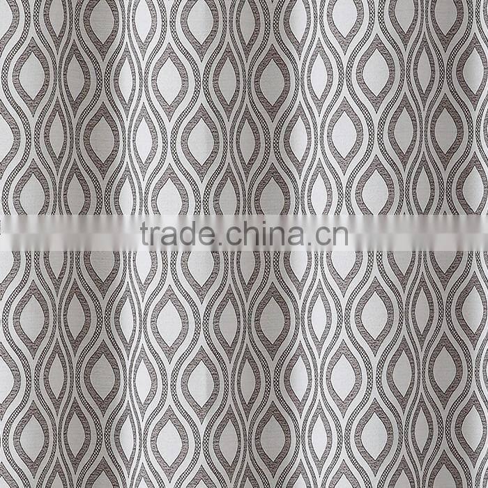 2017 Latest Designs Hookless Jacquard Shower Curtain