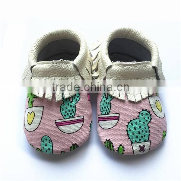 fashion baby shoes cow leather baby moccasins shoes