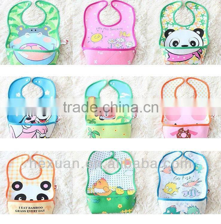 PVC baby bibs Baby rice bib waterproof plastic bib