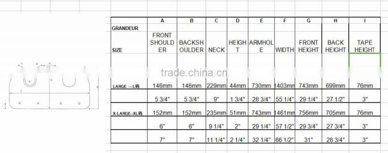 ANSI 100% polyester Hi Vis sew-on tape safety vest