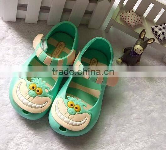 cute cartoon mini melissa plastic jelly shoes for kids