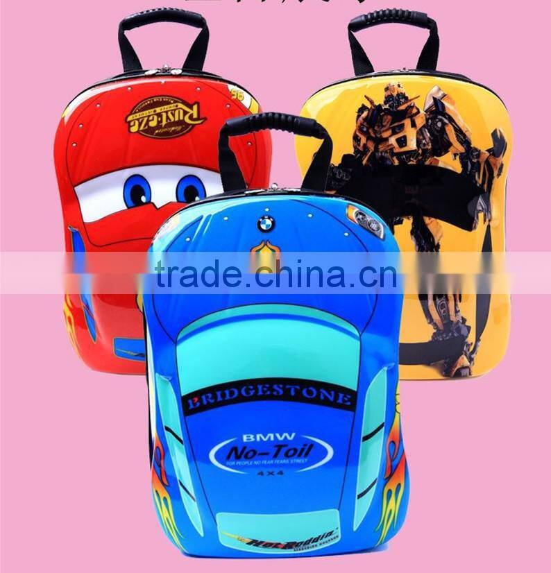 R1876H 2017 3D Innovation Kid backpack ABS eggshell cartoon school bag for kids comic backpack