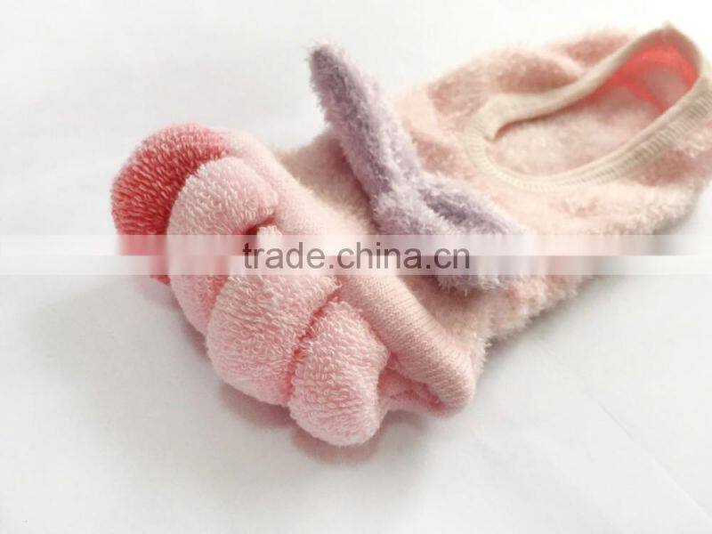 Japanese new bow care toe socks,young girl sock,cotton sock