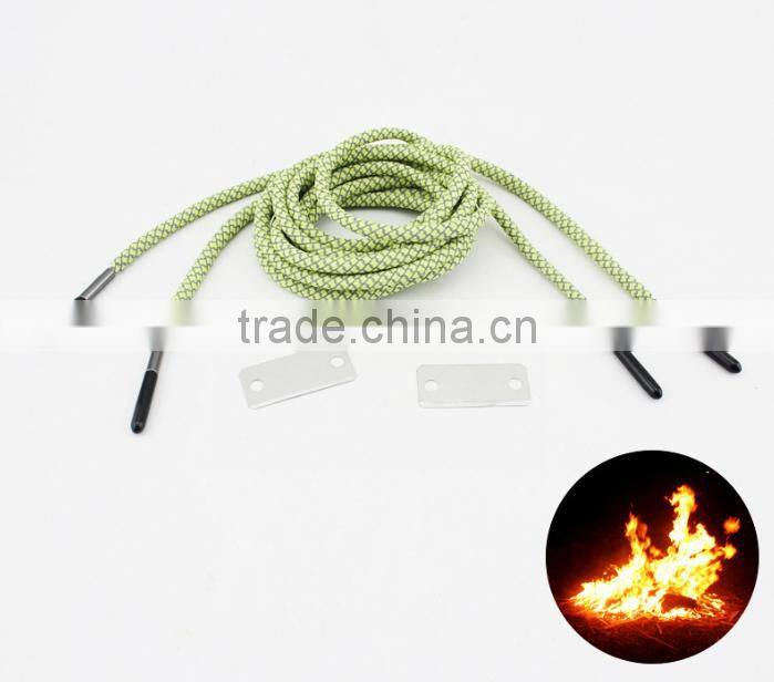 Non - slip leisure sports shoelaces escape surviving shoelaces round of outdoor long play flint climbing shoes shoelaces