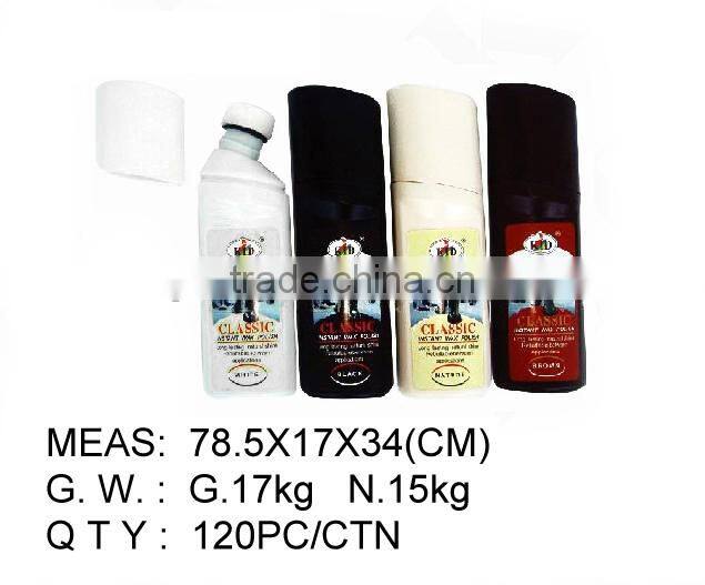 For all color 100ml waxed self-shining liquid shoe polish