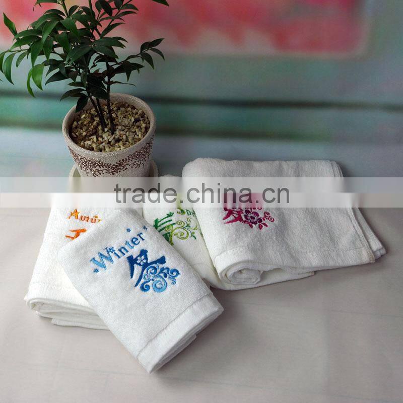 novel promotional embroidery cotton face towe present towel