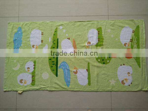 cotton velour reactive printed beach towels