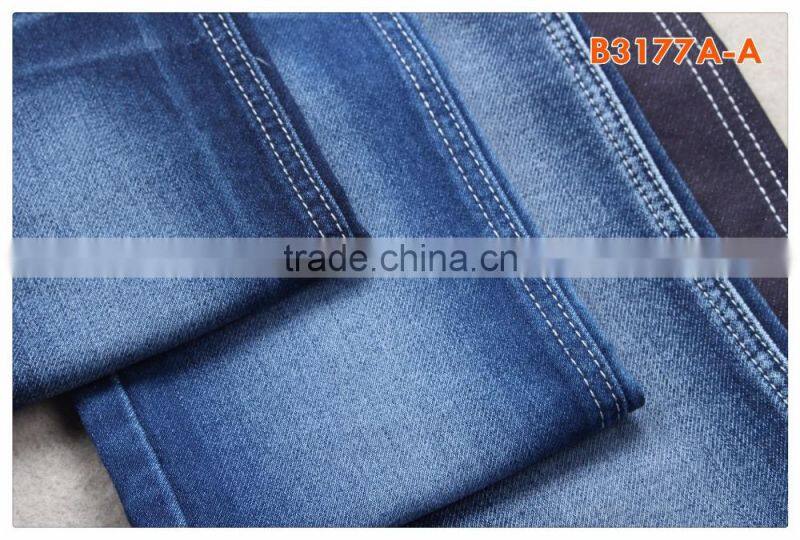 B3177A-A fake knitted denim stretch jeans fabric for brand apparels