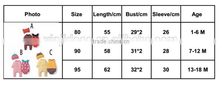 cute baby costum romper set long sleeve hooded baby grow