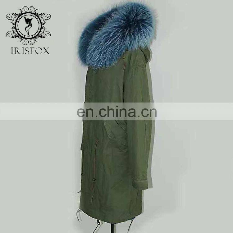 women jackets warm fox fur collar hooded long italian fox fur lined coats