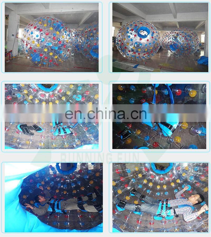 Outdoor colorful inflatable roller ball, globe riding ball,inside inflatable ball
