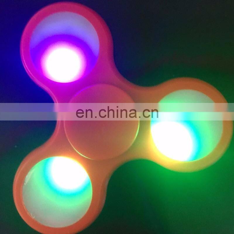 LED Hand Spinner Toys,Finger Spinner ,Tri Fidget Spinner with LED light