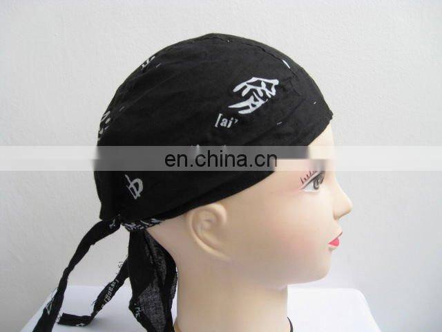 Beautiful Slight Purple Paisley Printed Bandana Cap For Girl