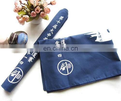 Cotton custom plain long wash towel hand towel tenugui