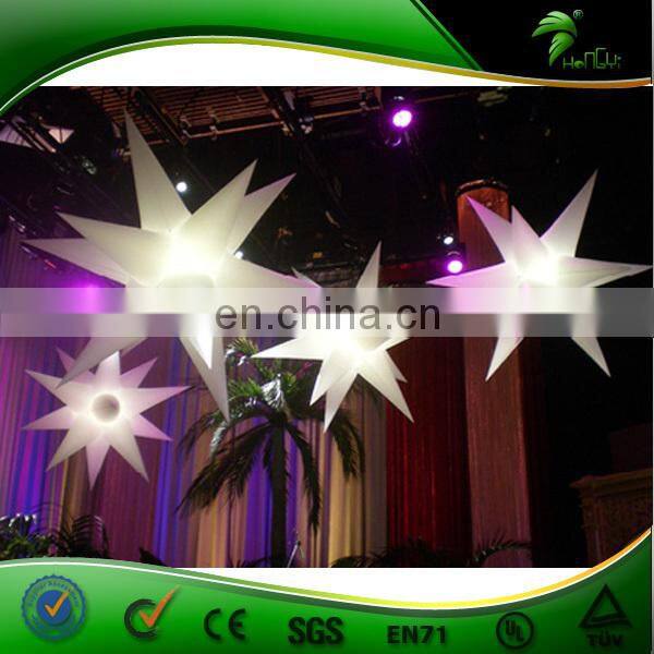 Giant Fairy Lights Outdoor Decor Balloon LED DJ Star Shape Night Light Projector Indoor Inflatable Ceiling Lamp