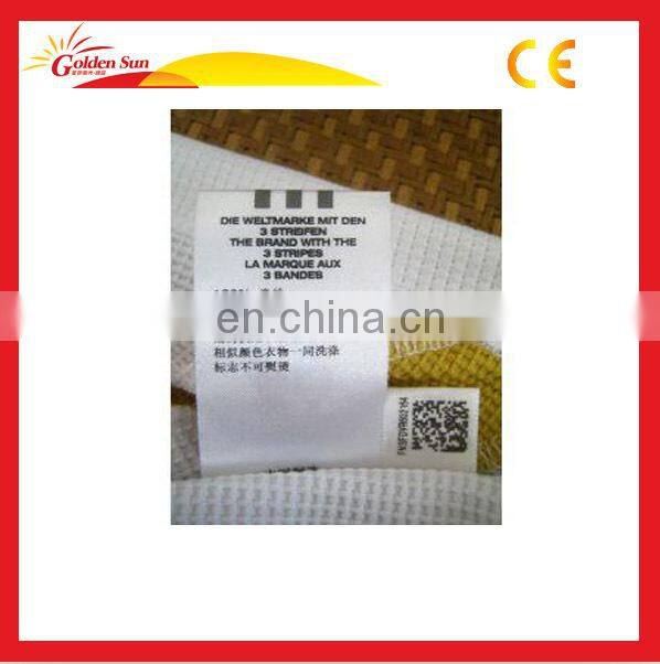 Hot Sale High Quality Screen Printed Washable Label Cloth