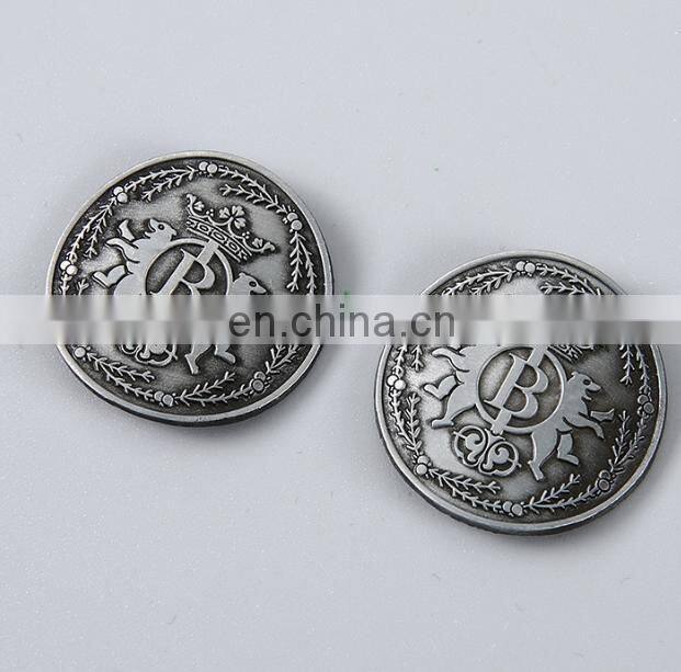 Factory Custom Metal Aluminum Printed 3D Wine Emblem Label with Good Sticker