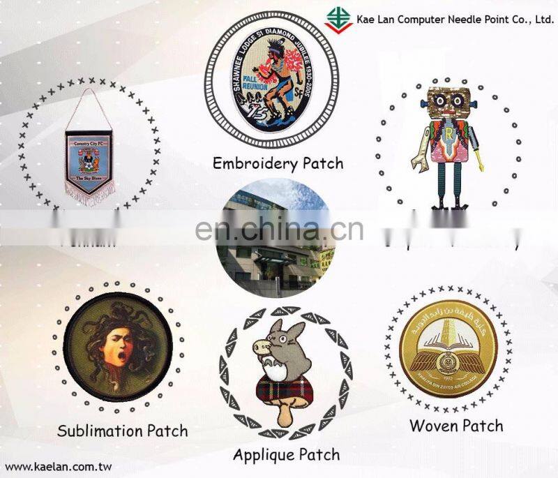 Custom sequin English letter embroidery patch