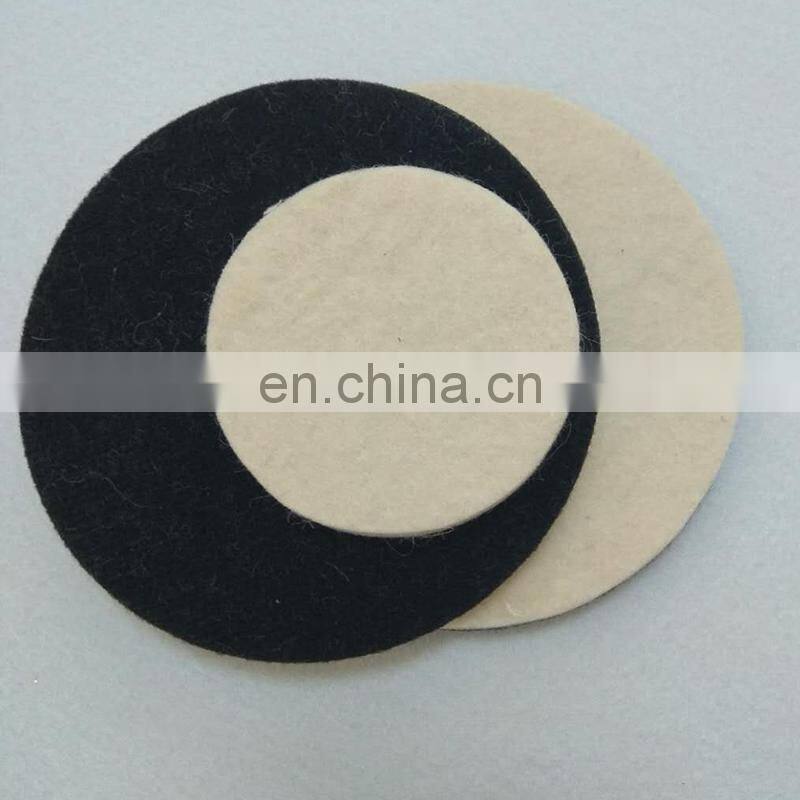 3-7 inch flocking wool felt polishing wheel high density self adhesive glass polishing pad felt wheel grinding disc