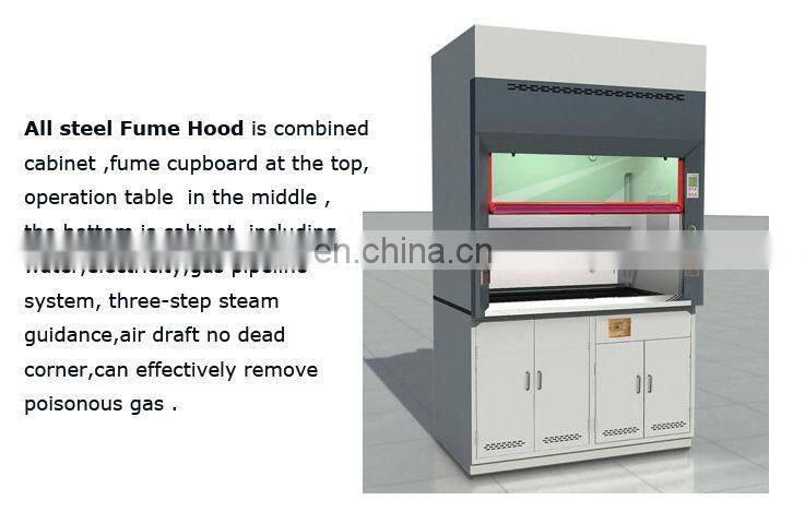 Cheap price all steel metal chemical lab ventilation furniture laboratory fume hood / fume cupboard
