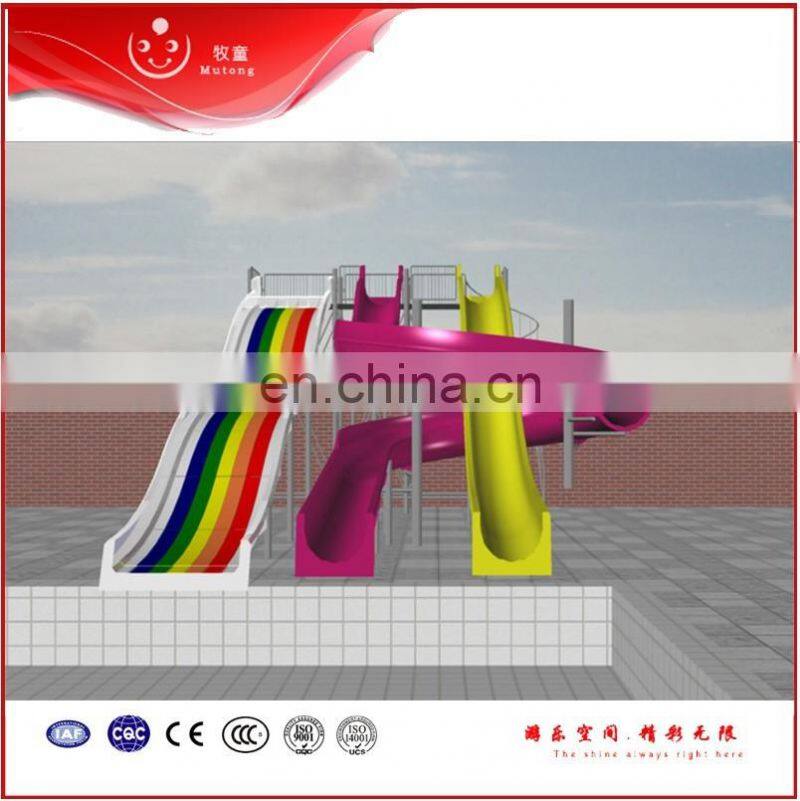 Aqua Park Equipment fiberglass Open Spiral Water Slides