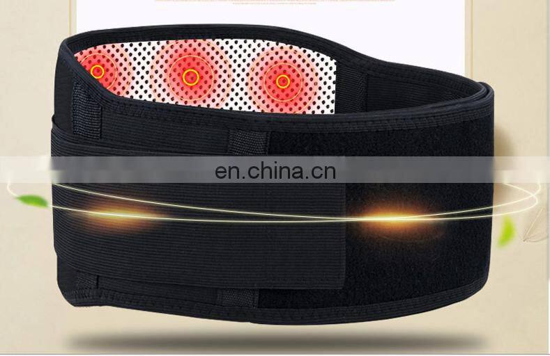 Best sell Tourmaline self-heating adjustable waist protection back support belt
