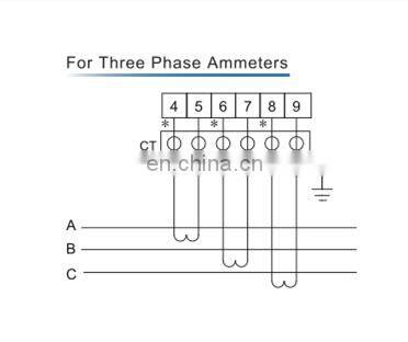 Acrel AC Three-phase Voltmeter LCD display digital Voltage Meter with RS485 modbus