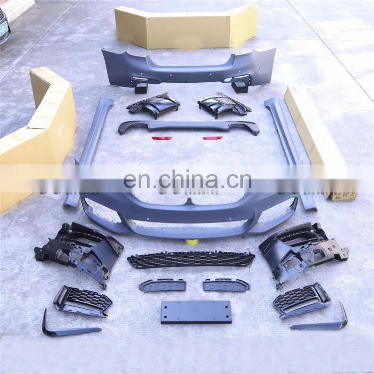 High quality pp material MT style body kit for BMW NEW 5 series G30 G38 front bumper rear bumper side skirts fender and spoiler