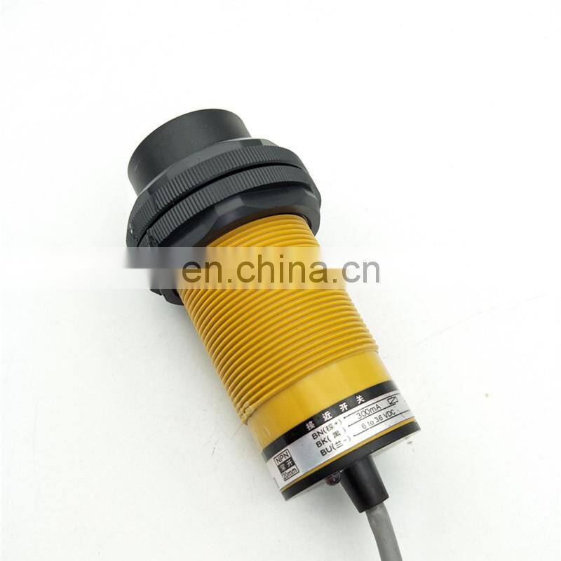 NPN NO type 20mm Detection Distance 3-Wires DC6-36V Inductive Sensor Proximity Switch