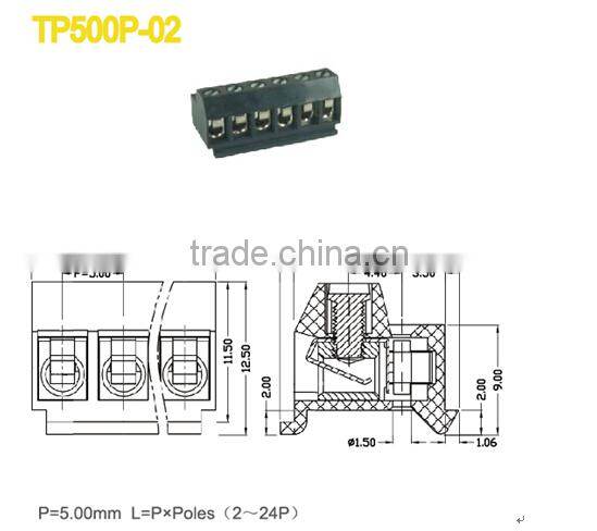 Pluggable Terminal Block 5.0mm terminal phoenix contact plug