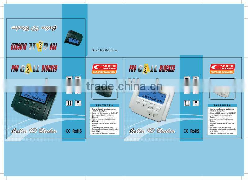 Sole phone call blocker box with block dialing numbers