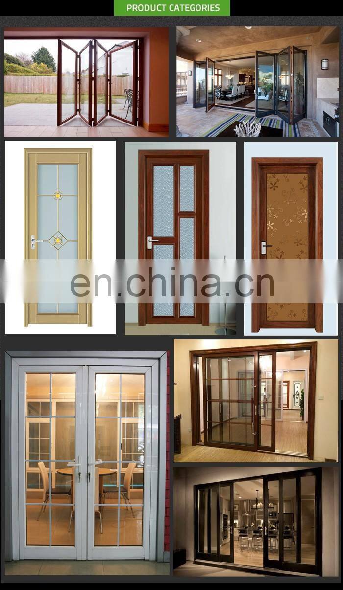 New design clear tempered glazing frameless folding door/frameless glass doors
