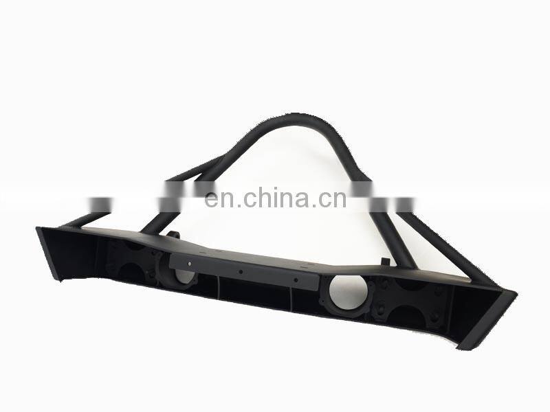 Offroad Black Steel Front Bumper with U Bull Bar for Jeep Wrangler 07+ 4x4 Accessories Front Bumper Guard