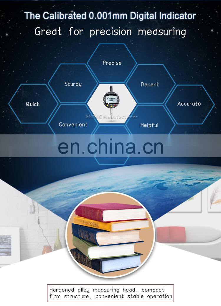 SHAHE 0-10 mm 0.001 mm Digital Indicator electronic indicator Digital Dial Indicator