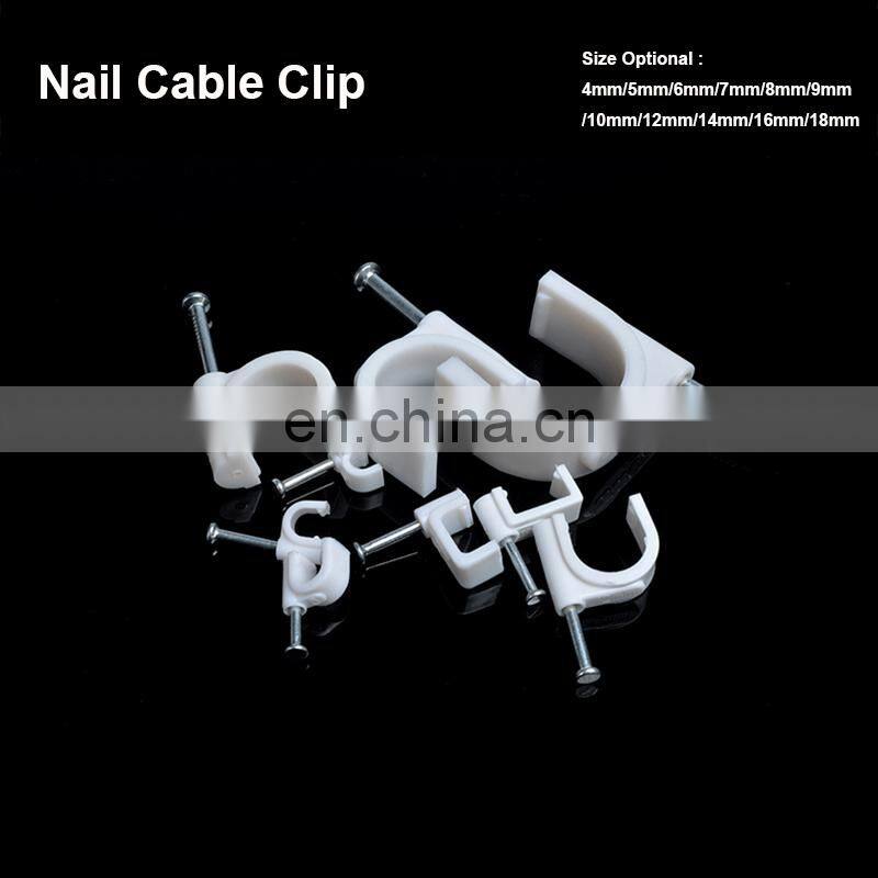 YUXUN Circle nail Cable Clips 5MM /6MM /7MM For RG6/RG59